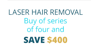 Laser Hair Removal Buy of series of four and save $400